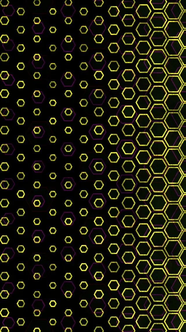 9:16 Reels 60fps Expanding Hexagon Screensaver Motion Background Neon