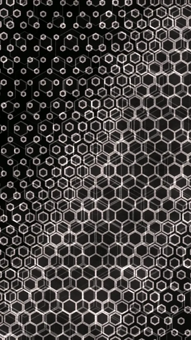 9:16 Reels 60FPS Geometric Hexagon Screensaver VJ Animation Dark