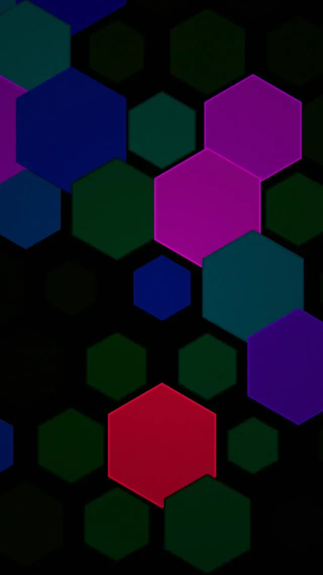 9:16 Reels | 60fps Hexagon Screensaver | Motion Background | Neon Cells
