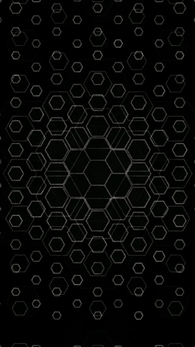 9:16 Reels | 60fps Hexagon Screensaver Motion Background Neon Dark Aesthetic