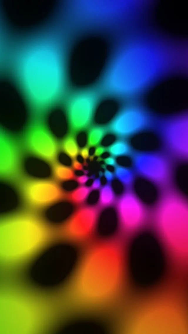 9:16 Reels | 60fps Kaleidoscope Screensaver VJ Animation Neon Colors