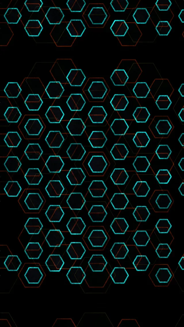 9:16 Reels 60FPS Neon Hexagon Tunnel Screensaver | Live Wallpaper Motion