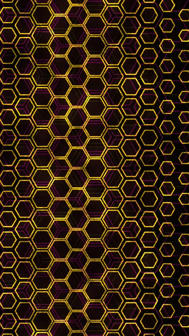 9:16 Reels 60FPS Neon Hexagon Tunnel Screensaver | Live Wallpaper