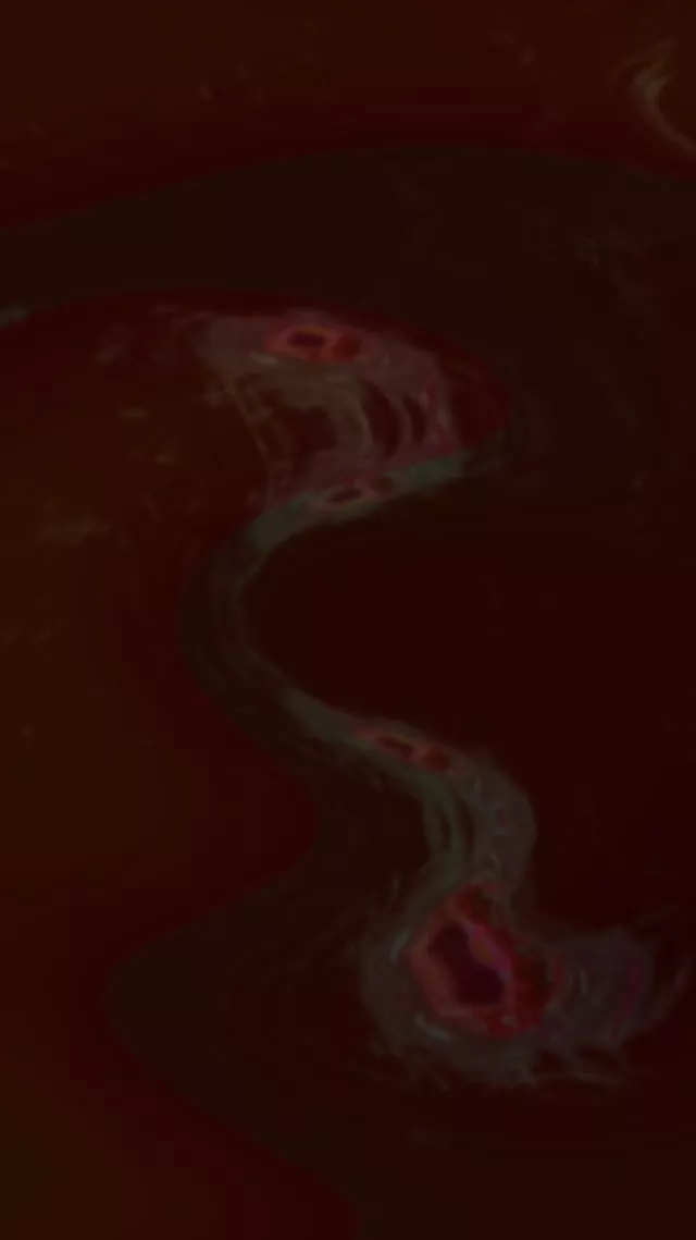 9:16 Reels 60fps Neon Tunnel Screensaver - Pulsating Crimson Emerald Vortex VJ Animation