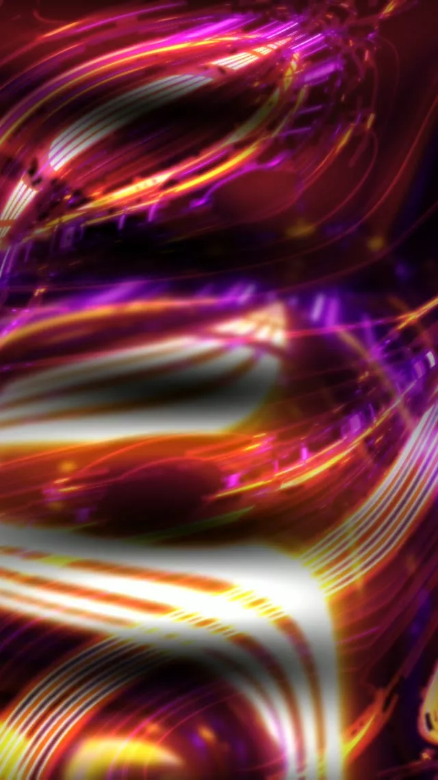 9:16 Reels 60fps Neon Tunnel Screensaver | Pulsating Magenta Waves Motion Background