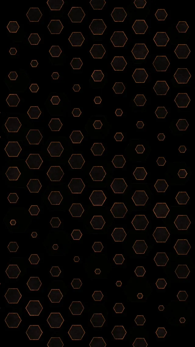 9:16 Reels 60FPS Orange Hexagon Kaleidoscope Screensaver VJ Animation
