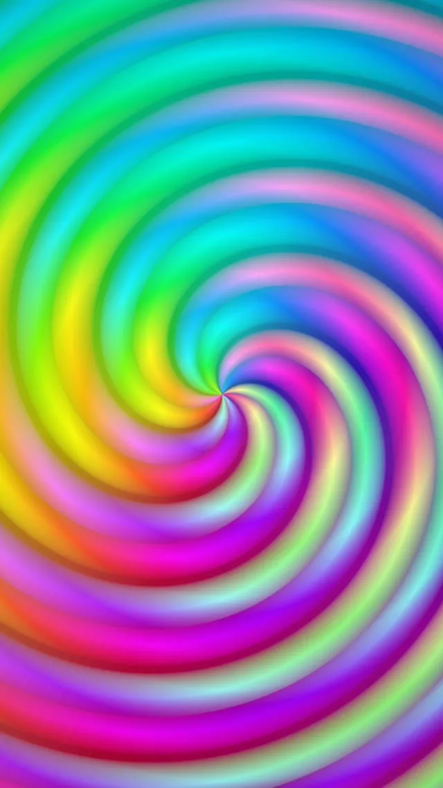 9:16 Reels 60fps Screensaver Neon Tunnel Colorful Spiral VJ Animation