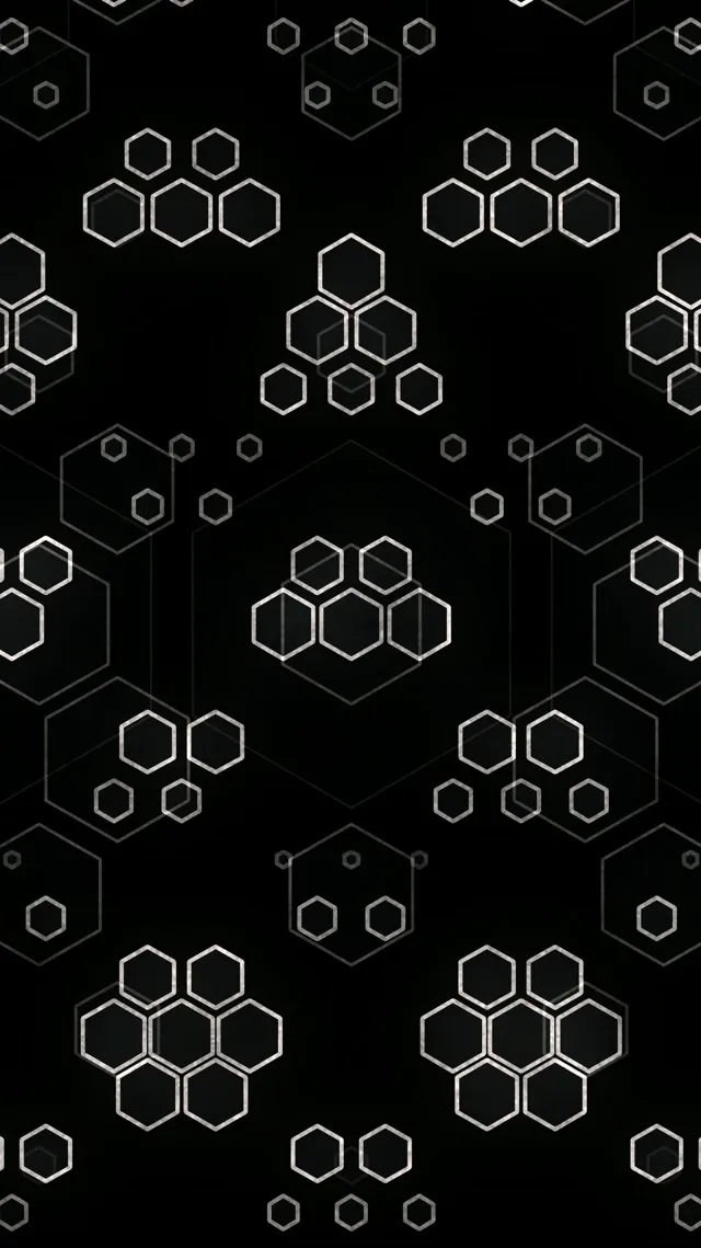 9:16 Reels 60fps Screensaver Neon Tunnel Motion Background Hexagons