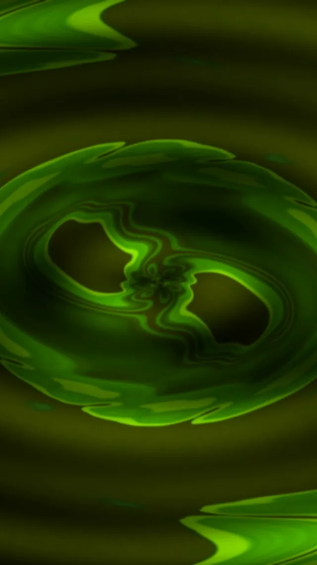 9:16 Reels 60fps Screensaver Neon Tunnel Pulsating Green Vortex VJ Visual