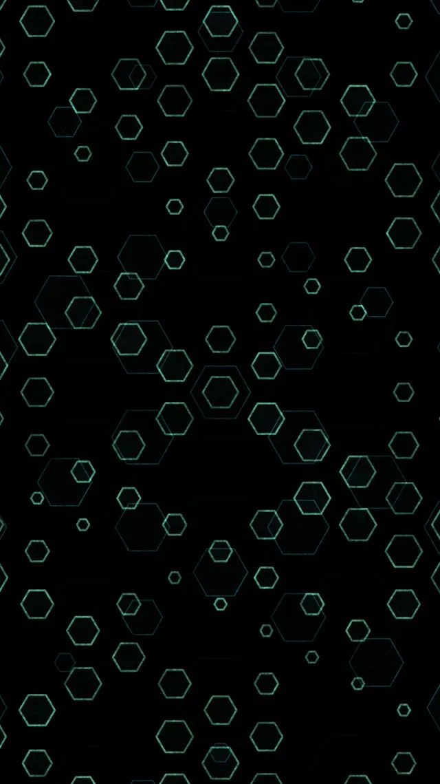 9:16 Reels 60fps Screensaver Neon Tunnel VJ Animation Green Hexagons