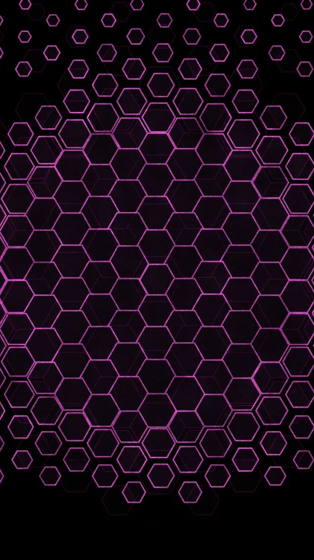 9:16 Reels 60fps Screensaver Neon Tunnel VJ Animation Purple Hexagon Flow