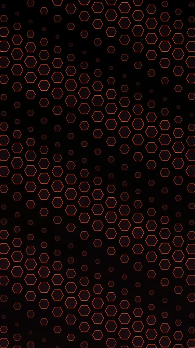 9:16 Reels 60fps Screensaver Neon Tunnel VJ Animation Red Hexagon Pattern