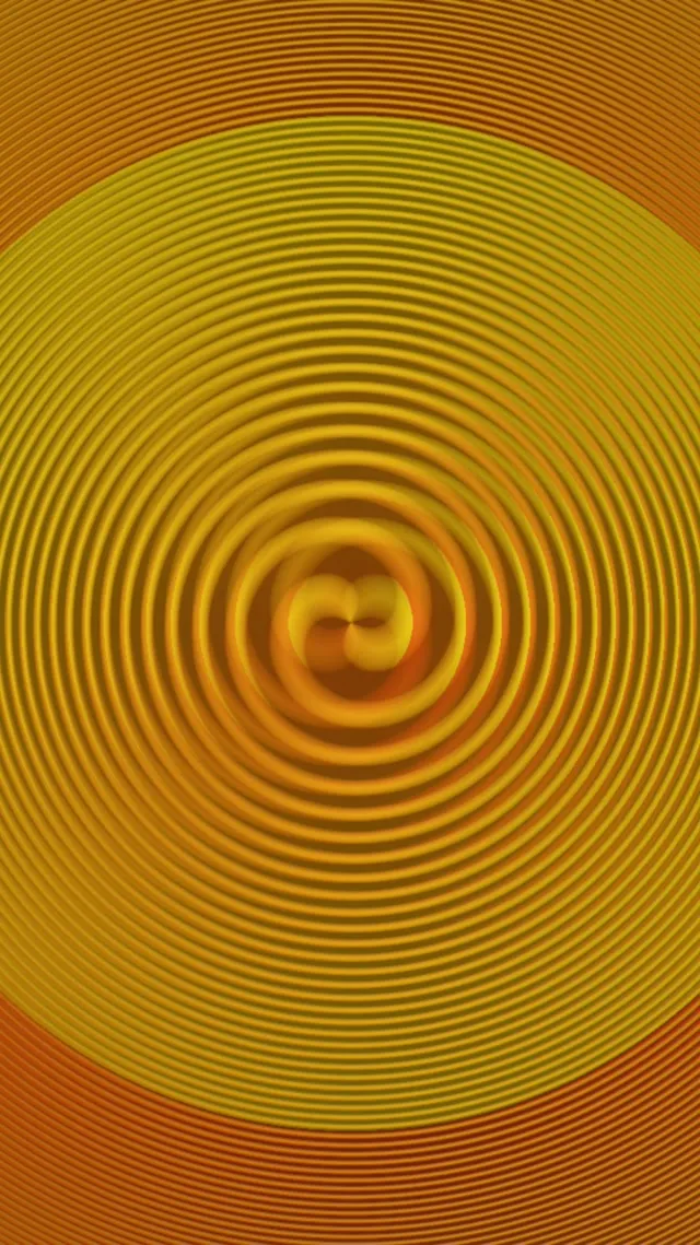 9:16 Reels 60fps Yellow Spiral Vortex Screensaver Live Wallpaper Effect