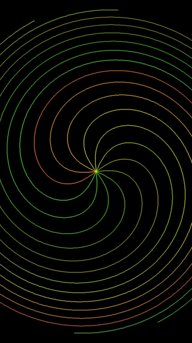 9:16 Reels Neon Spiral 60fps Motion Background Screensaver Hypnotic