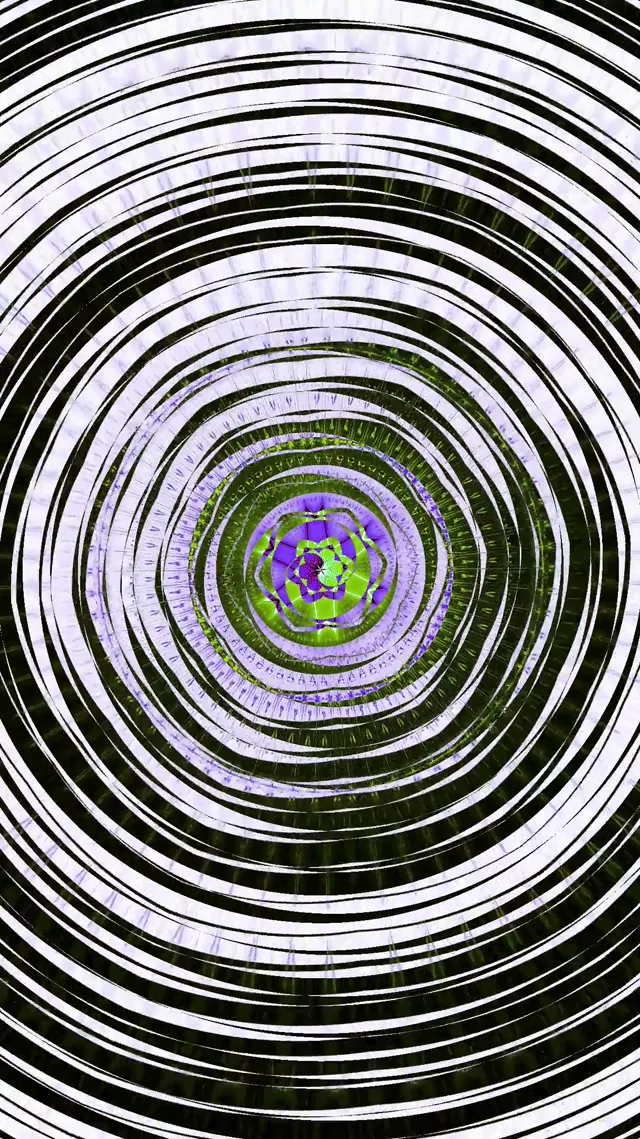 9:16 Reels Neon Tunnel Spiraling Vortex VJ Loop 60fps Screensaver