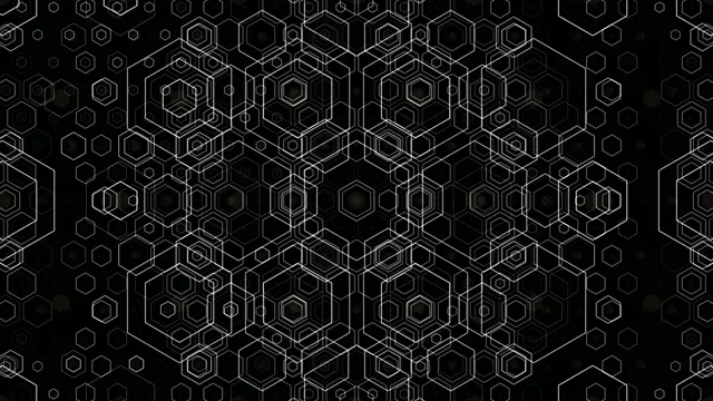 Abstract 3D Hexagonal Geometry Animation