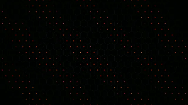 Abstract 4K digital network motion background with red particles