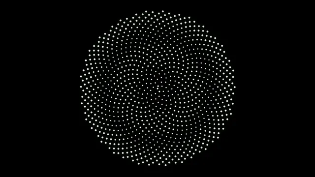 Abstract 4K dotted sphere motion background for broadcast and video