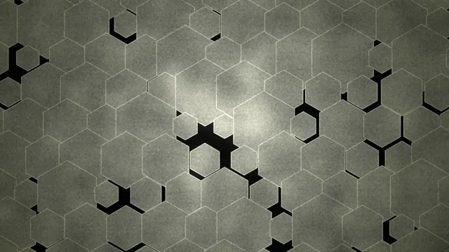 Abstract 4K hexagonal motion background with dynamic geometric shapes