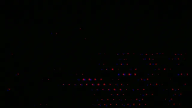 Abstract 4K UHD particle motion background with red and blue dots