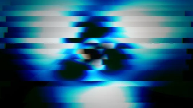 Abstract Blue Glitch Digital Motion Background 4K
