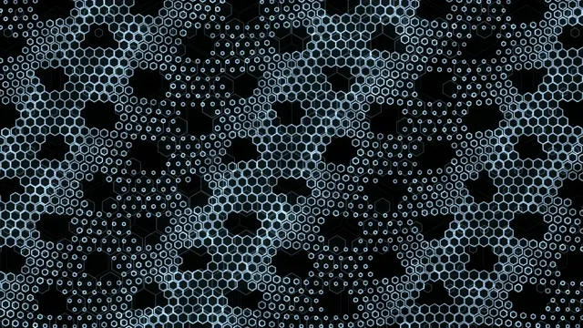 Abstract Blue Hexagon Network Technology Background