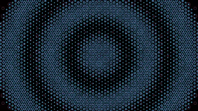 Abstract Blue Hexagonal Digital Network Pattern