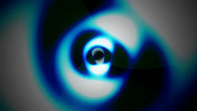 Abstract Blue Neon Spiral Energy Vortex 4K
