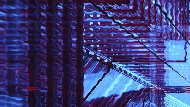 Abstract Blue Purple Liquid Distortion VJ Loop Motion Background