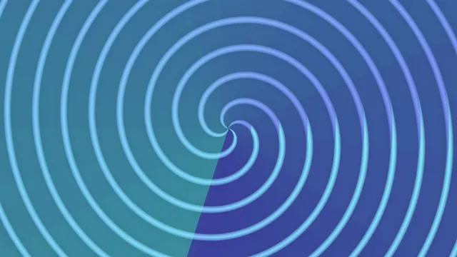 Abstract Blue Spiral Tunnel Motion Graphics