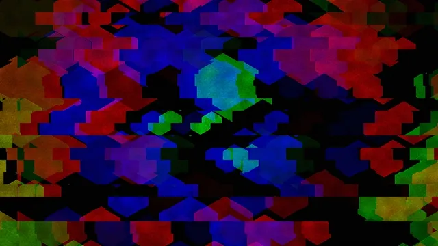 Abstract Colorful 3D Hexagon Blocks Animation 4K