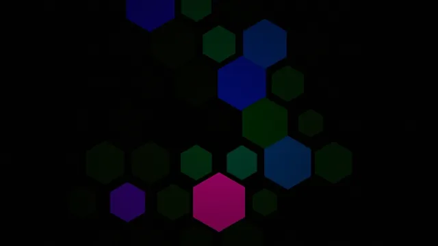 Abstract Colorful Hexagons 4K Motion Background