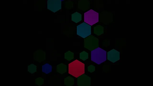 Abstract Colorful Hexagons 4K Motion Graphics