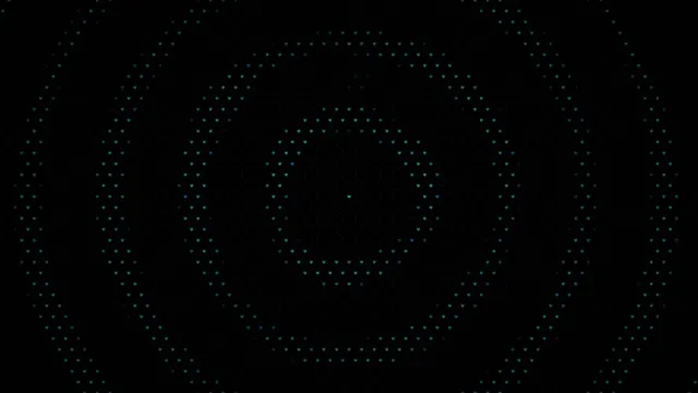 Abstract Cyan Digital Particles Wave Motion 4K