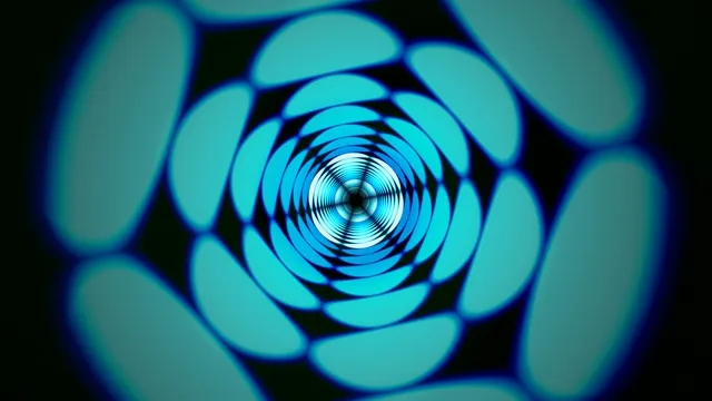 Abstract Cyan Spiral Tunnel - 4K Motion Graphics