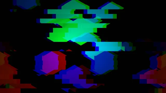 Abstract Digital Glitch Art Animation 4K