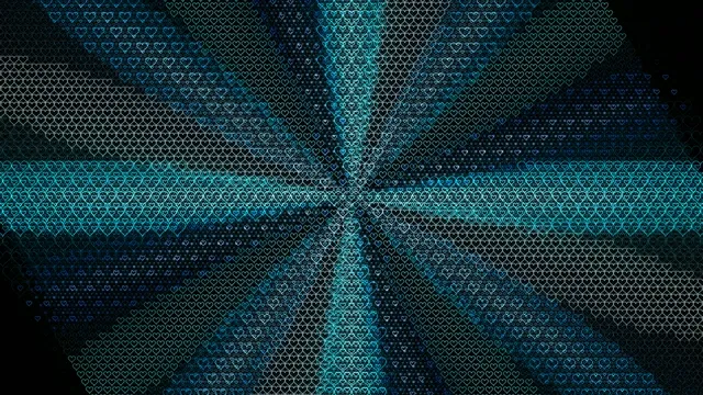Abstract Digital Hearts Pattern 4K Animation