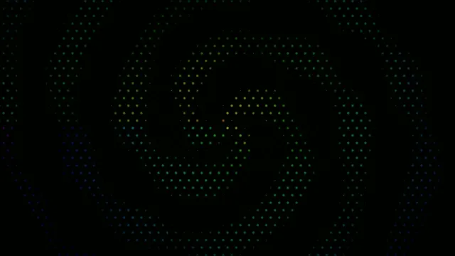 Abstract Digital Particles Network on Dark Background