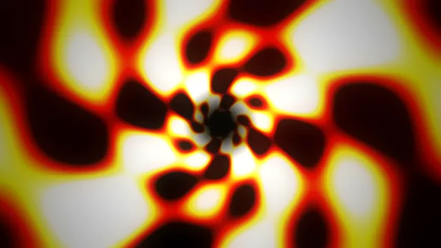 Abstract Glowing Red Yellow Light Burst 4K