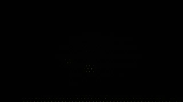 Abstract Golden Particles Floating in Dark Space