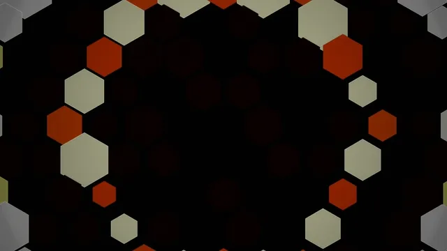 Abstract Hexagon Geometric Motion Background 4K