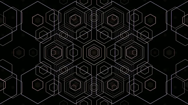 Abstract Hexagon Grid Animation 4K Ultra HD