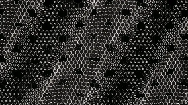 Abstract Hexagon Network Animation 4K