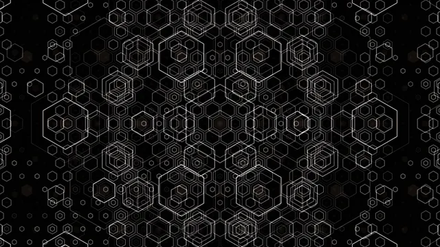 Abstract Hexagon Network Animation 4K