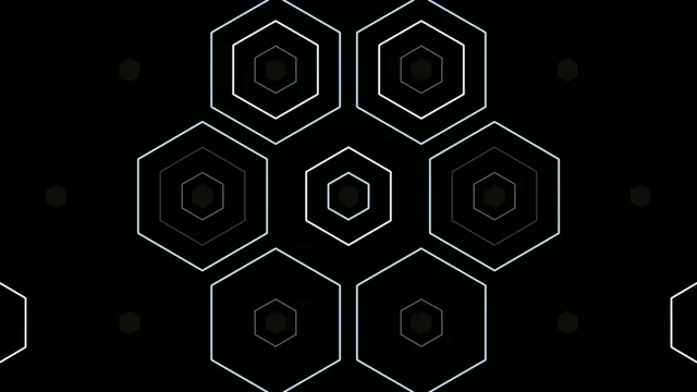 Abstract Hexagon Network Animation 4K