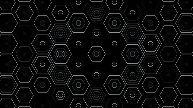 Abstract Hexagon Network Animation 4K