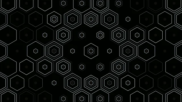 Abstract Hexagon Network Animation 4K