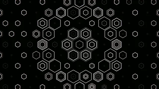 Abstract Hexagon Network Animation 4K UHD