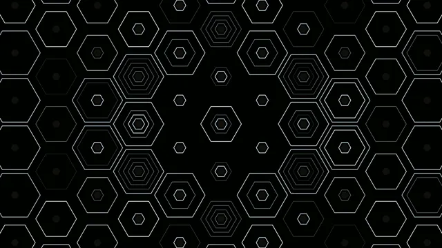 Abstract Hexagon Network Animation 4K UHD