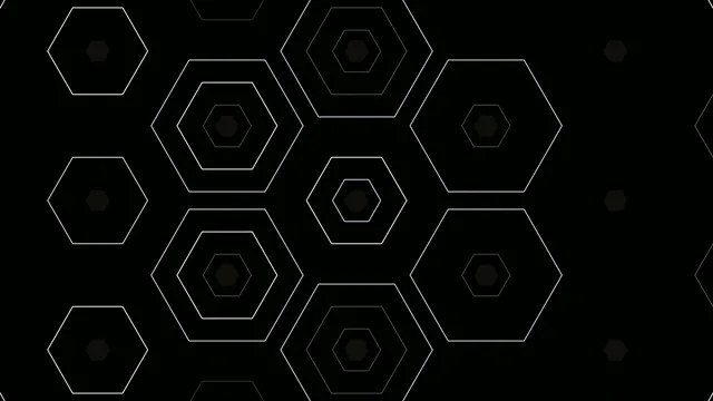 Abstract Hexagon Network Loop - 4K Tech Background
